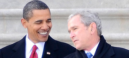 Bush: See How Easy It Was, To Roll Them Up? Obama: Well, You Decided All, I'm Just In Love.