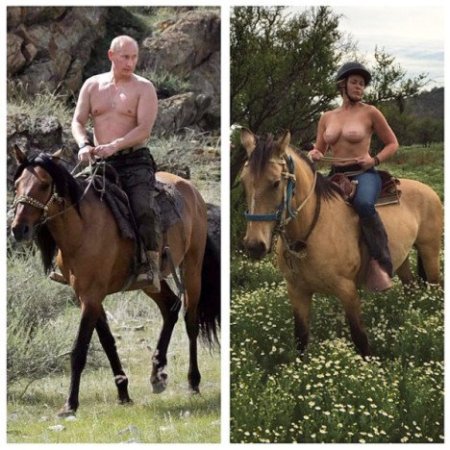 Naked Truth: Safe, Handsome Putin, Ugly, Unsafe Female Breasts?